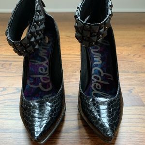 Sam Edelman Studded Ankle Strap Heels size 7